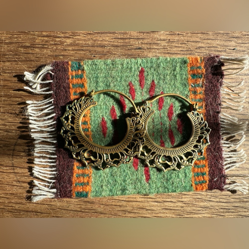 Maya lotus ear weights